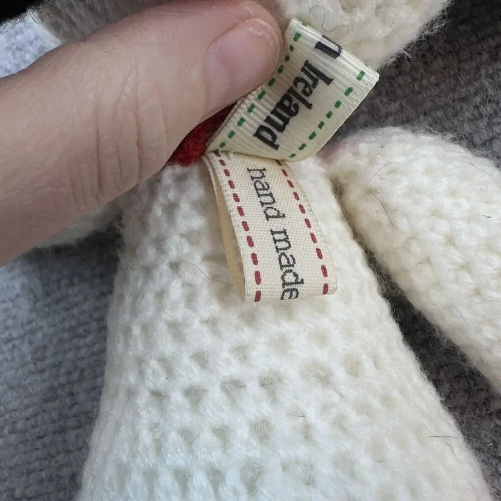 Crochet Snoopy Stuffed Animal 12” Made In Ireland Peanuts Handmade - Read Descpt